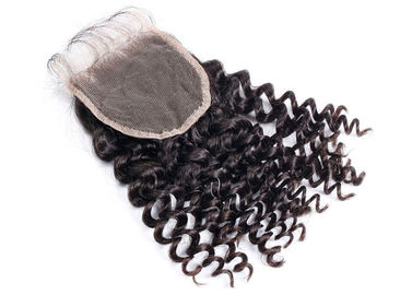 चीन बाउंसी ब्लैक 100 मानव बाल फीता फ्रंट क्लोजर नॉट्स या जूस के बिना लंबे समय तक चल रहा है आपूर्तिकर्ता