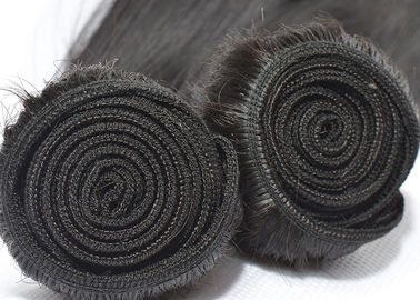चीन कोई बुरा गंध पेरूवियन सीधे बाल बुनाई एक छोटे भूरे रंग के साथ 100% अनप्रचारित काला आपूर्तिकर्ता