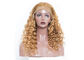 9 ए लम्बी घुंघराले मानव बाल फीता फ्रंट विग स्वस्थ किसी भी रंग और लोहेदार रंगा जा सकता है आपूर्तिकर्ता